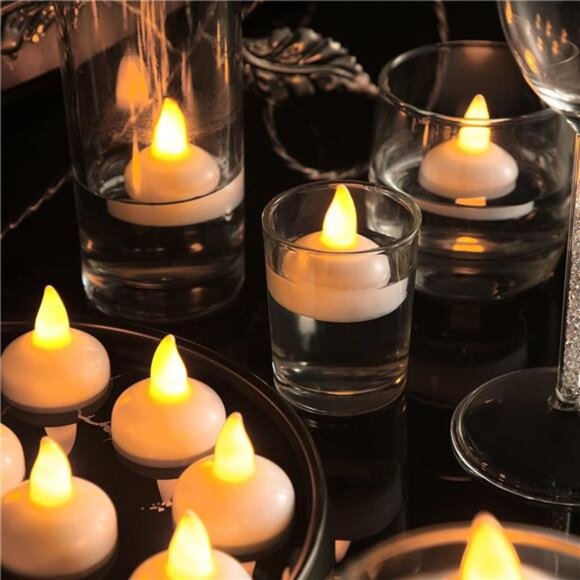 36 Pieces Flameless Floating Candles Waterproof LED Tealights Floating Candles - Picture 2 of 7